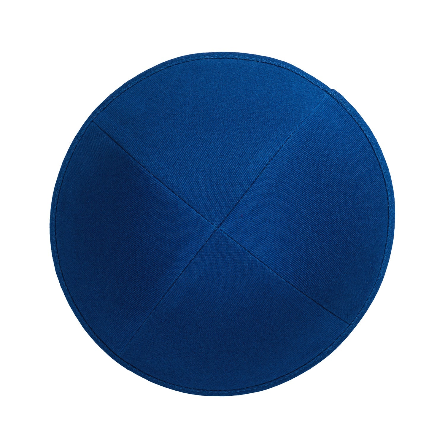 Royal Cotton Kippah - side view showing six-panel design