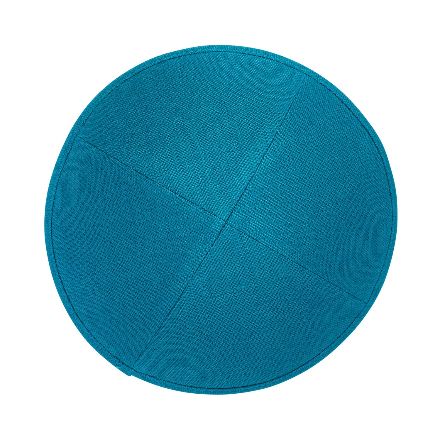 Tiffany Linen Kippah - side view showing six-panel design
