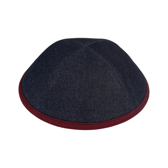 Navy Denim Kippah for Boys - iKippah by Judaica Square