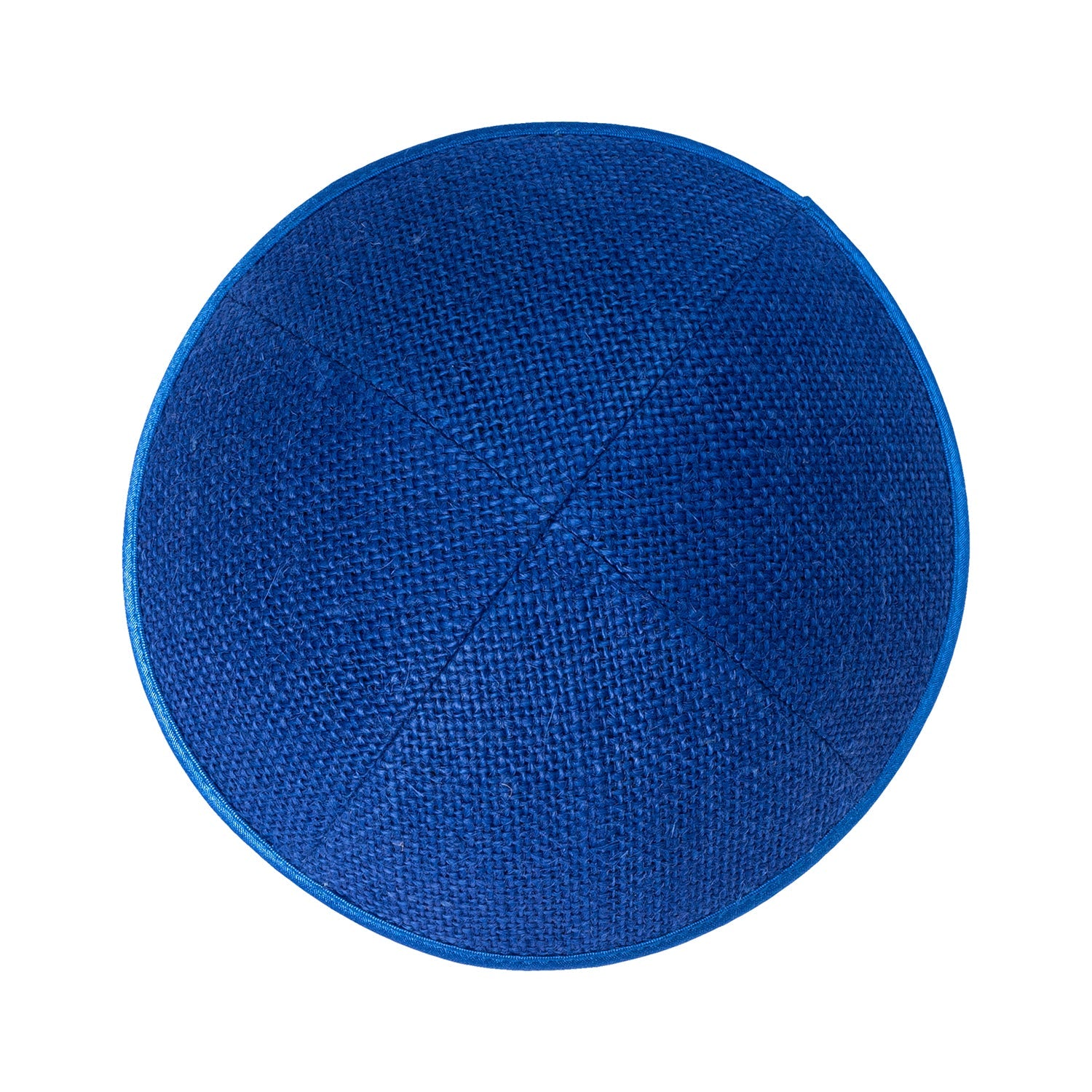 Royal Burlap Kippah - side view showing six-panel design