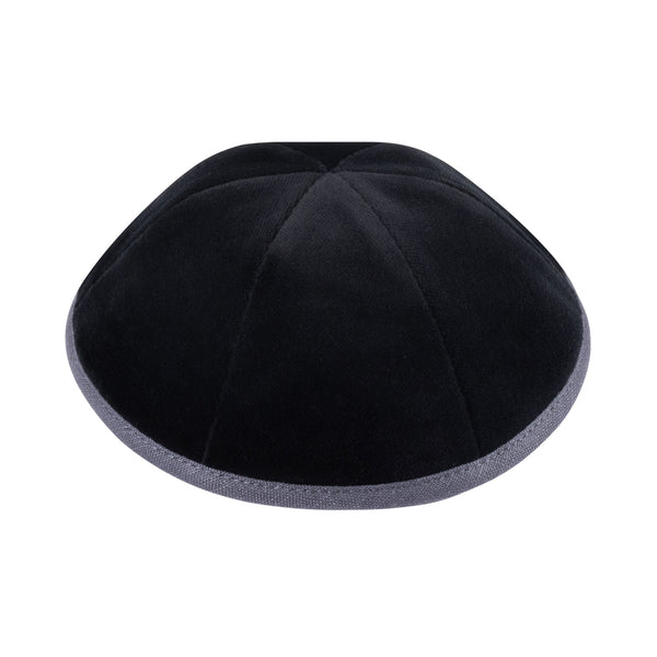 Black Velvet Kippah for Bar Mitzvah - iKippah by Judaica Square