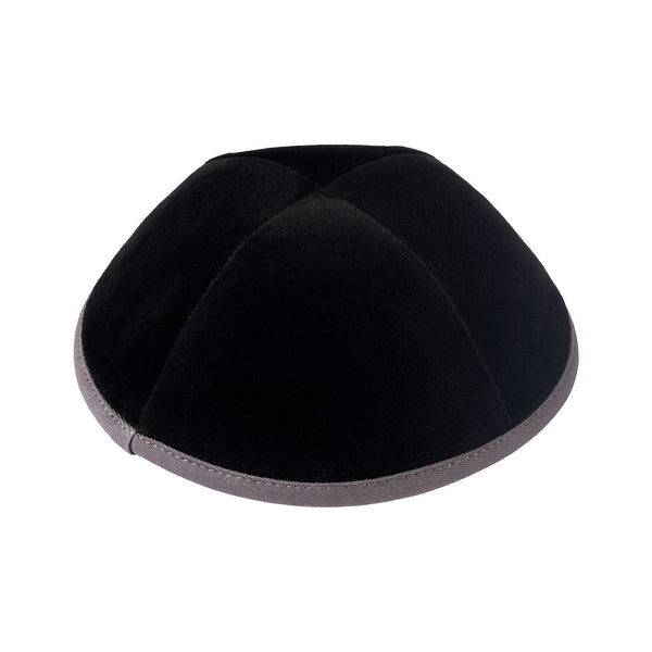 Black Velvet Kippah for Bar Mitzvah - iKippah by Judaica Square