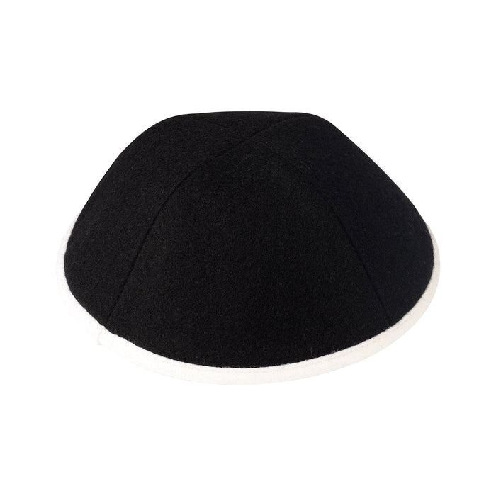 Black Wool Kippah - iKippah by Judaica Square