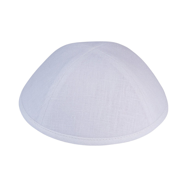White Linen Kippah / Yarmulke