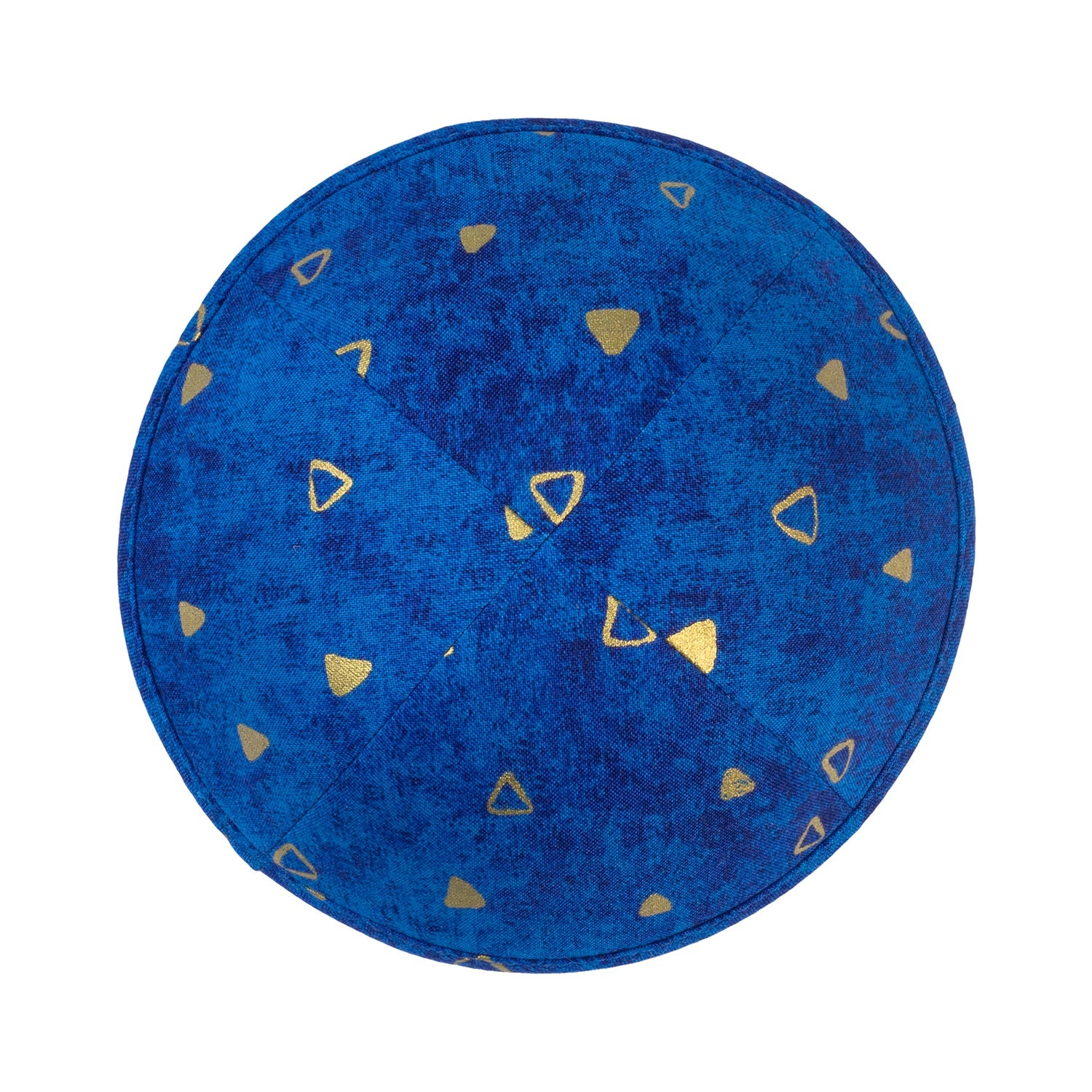 Cotton Kippah - side view showing six-panel design