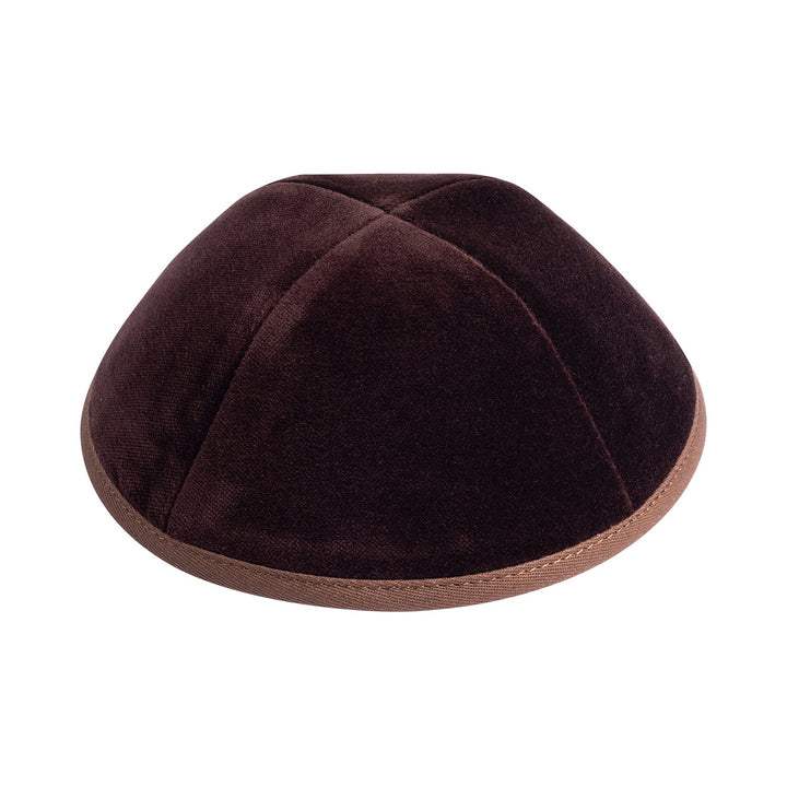 Brown Velvet Kippah / Yarmulke
