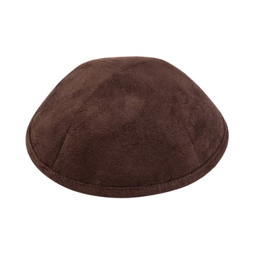 Brown suede iKippah kippah / yarmulke