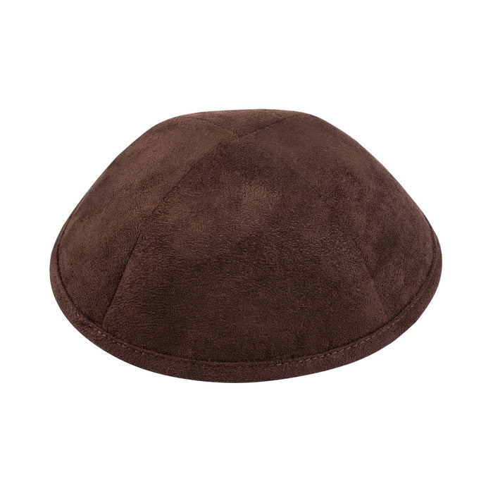 Brown Suede Kippah - iKippah by Judaica Square