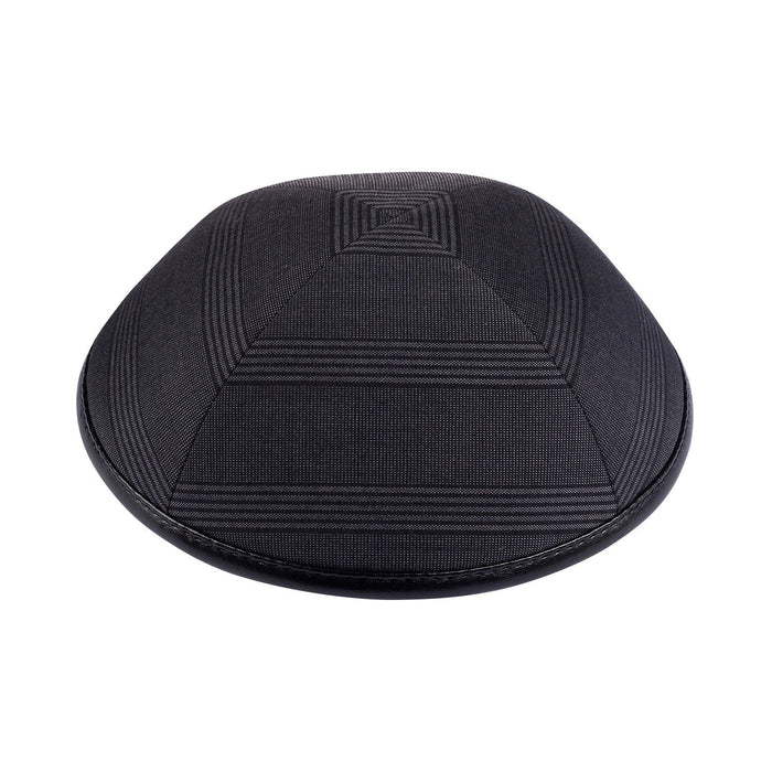 Black Leather Kippah for Shabbos - iKippah by Judaica Square