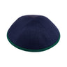 Navy Linen Kippah - iKippah by Judaica Square