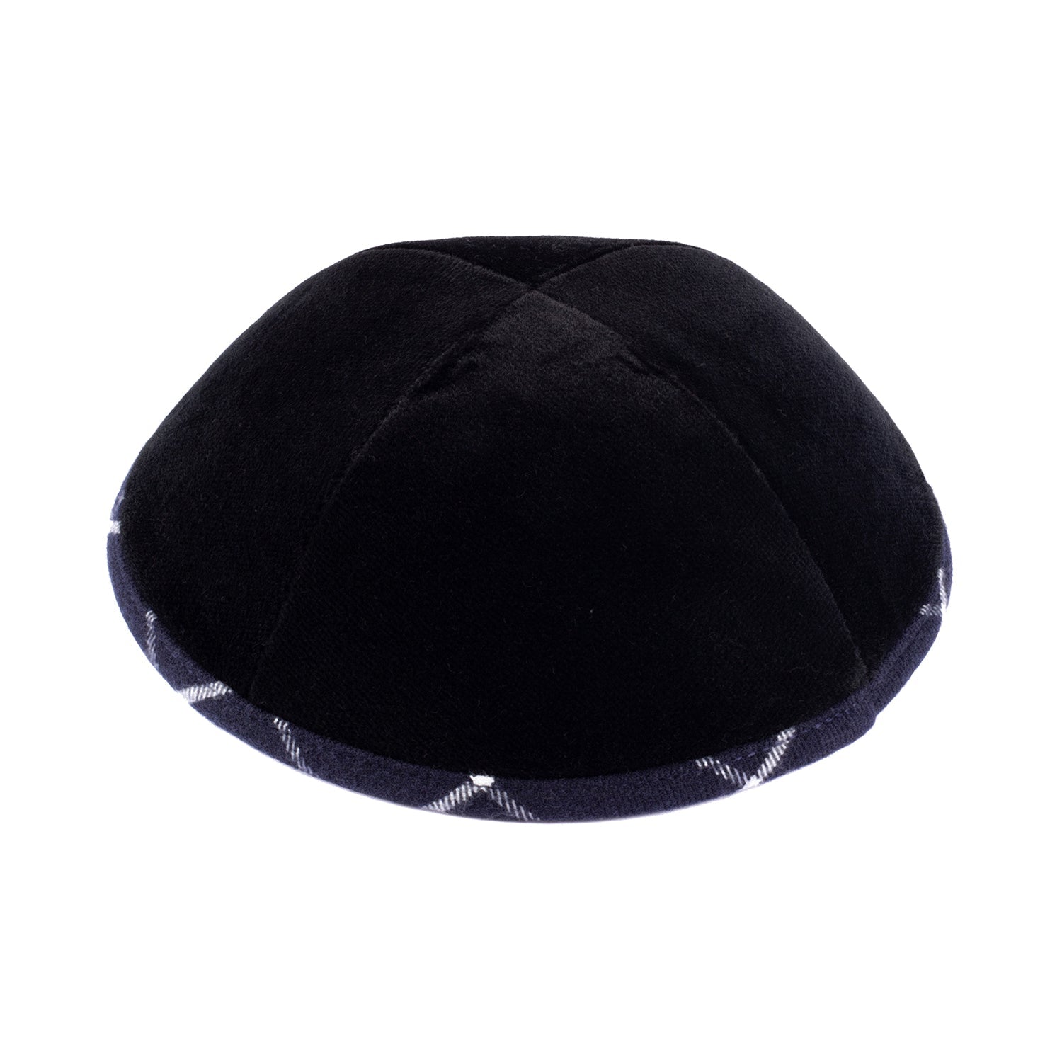 Navy Velvet Kippah for Bar Mitzvah - iKippah by Judaica Square