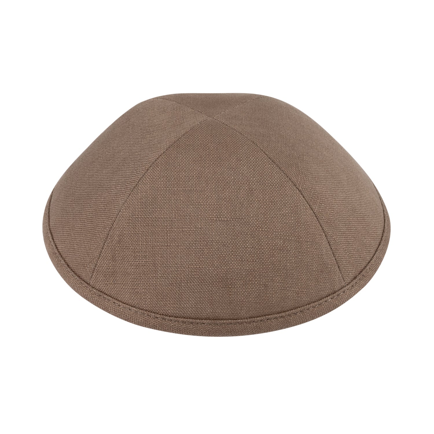Brown Linen Kippah - iKippah by Judaica Square