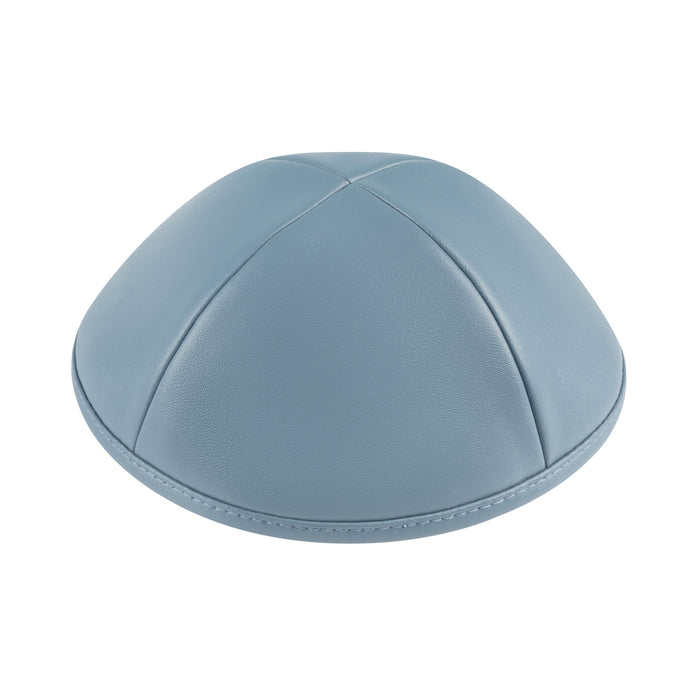 Blue Leather Kippah for Shabbos - iKippah by Judaica Square