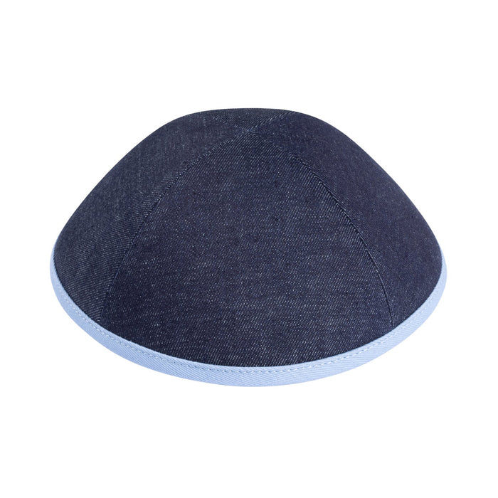 Navy Denim Kippah for Boys - iKippah by Judaica Square