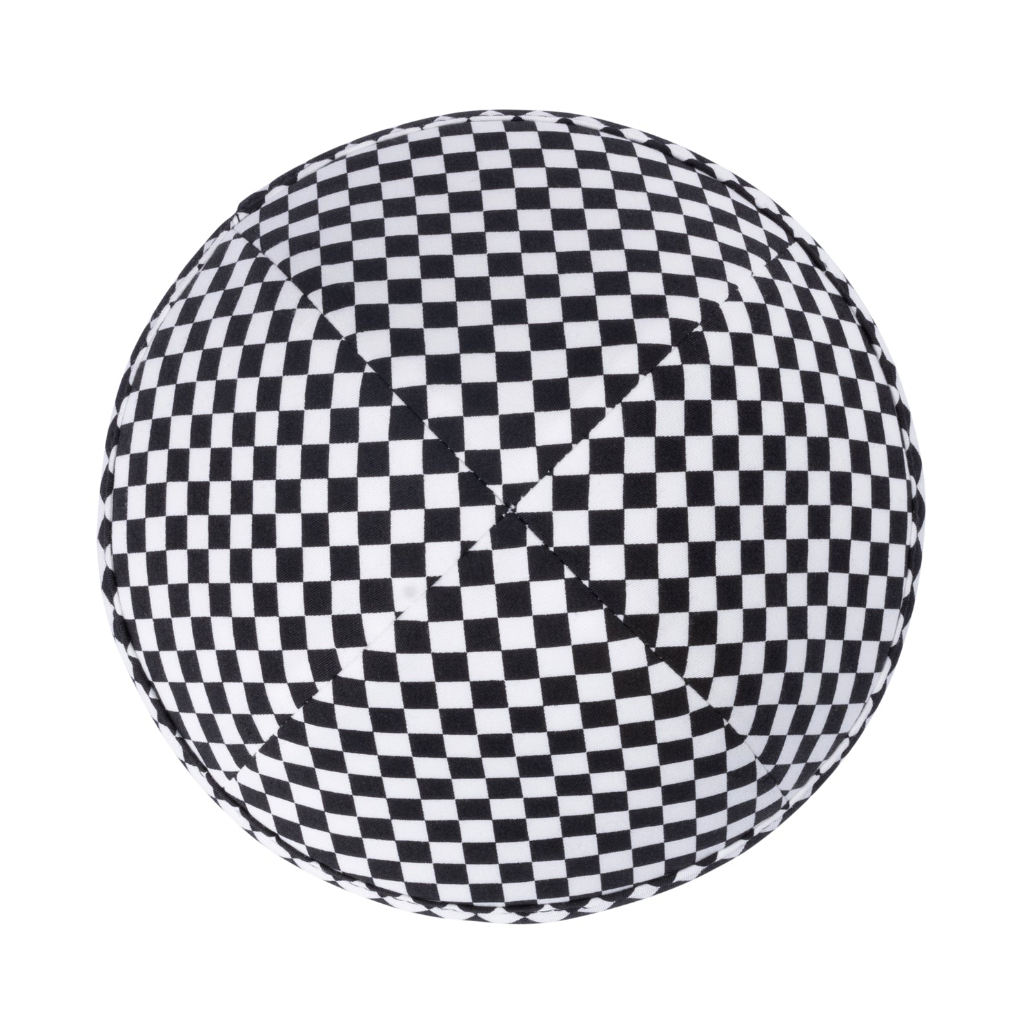 Yarmulka Kippah - side view showing six-panel design