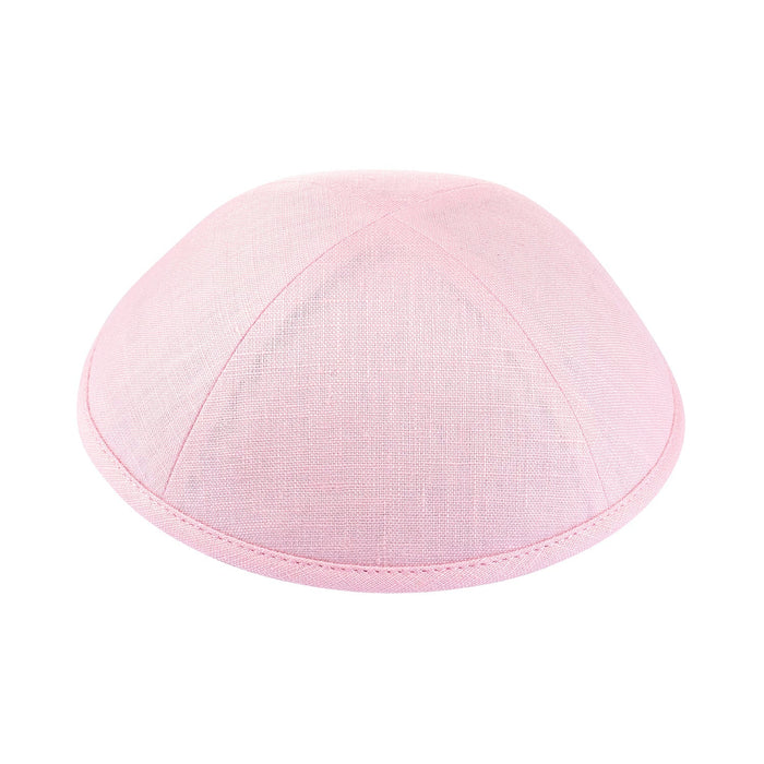 Pink Linen Kippah - iKippah by Judaica Square