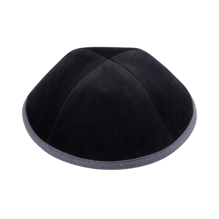 Black Velvet Kippah for Bar Mitzvah - iKippah by Judaica Square