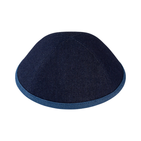 Navy Denim Kippah for Boys - iKippah by Judaica Square