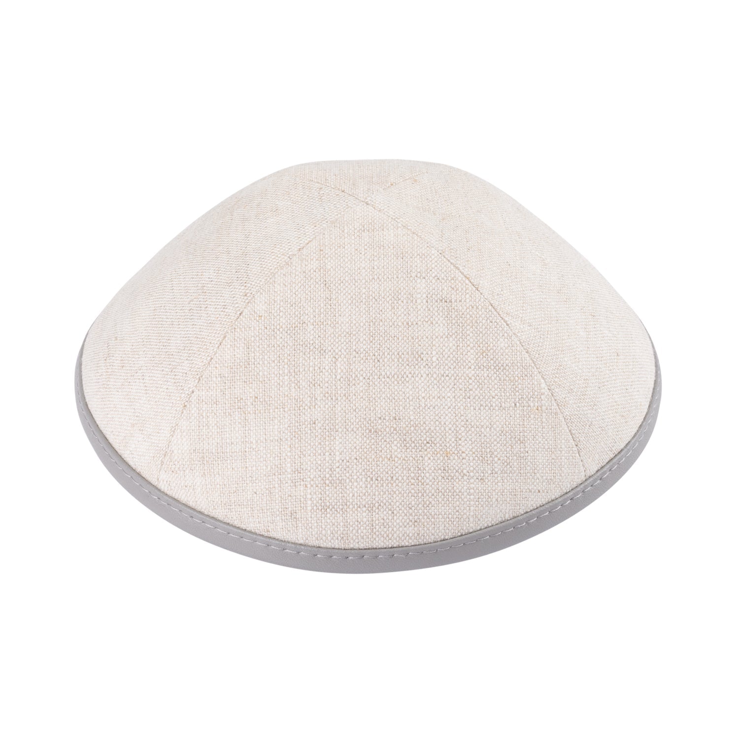 Tan Linen Kippah - iKippah by Judaica Square