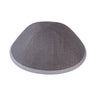 Gray Linen Kippah - iKippah by Judaica Square