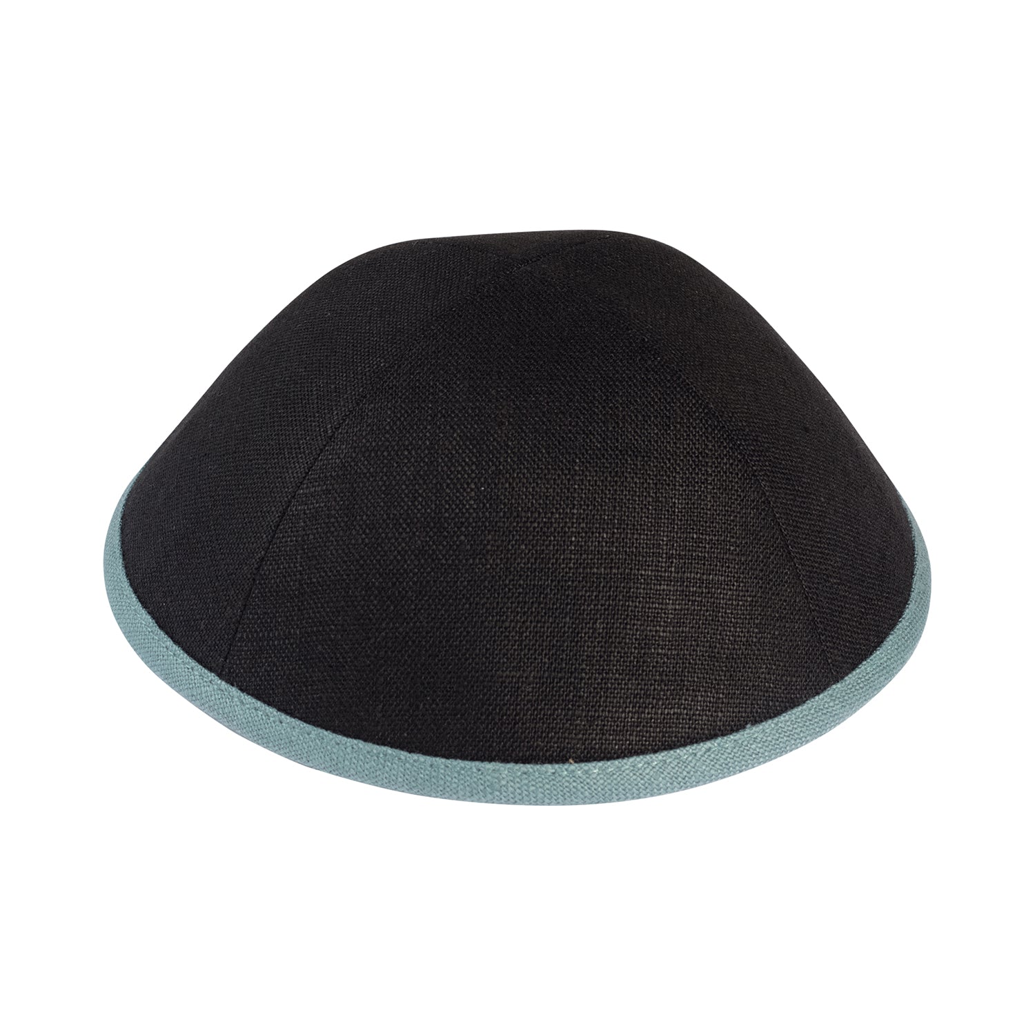 Black Linen Kippah - iKippah by Judaica Square