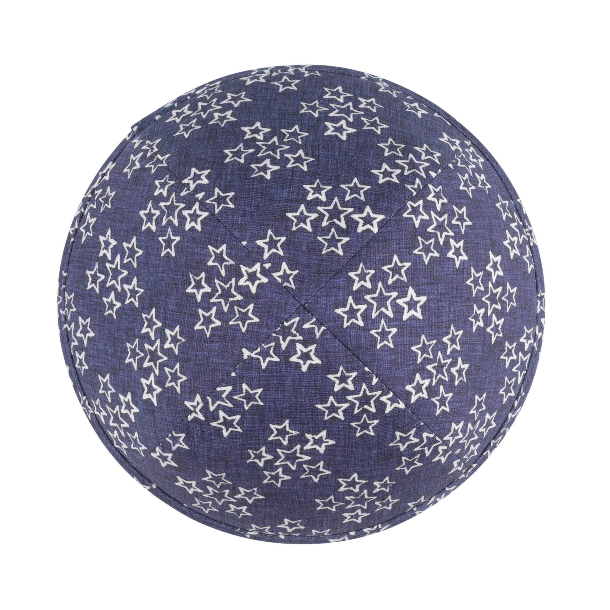 Yarmulka Kippah - side view showing six-panel design