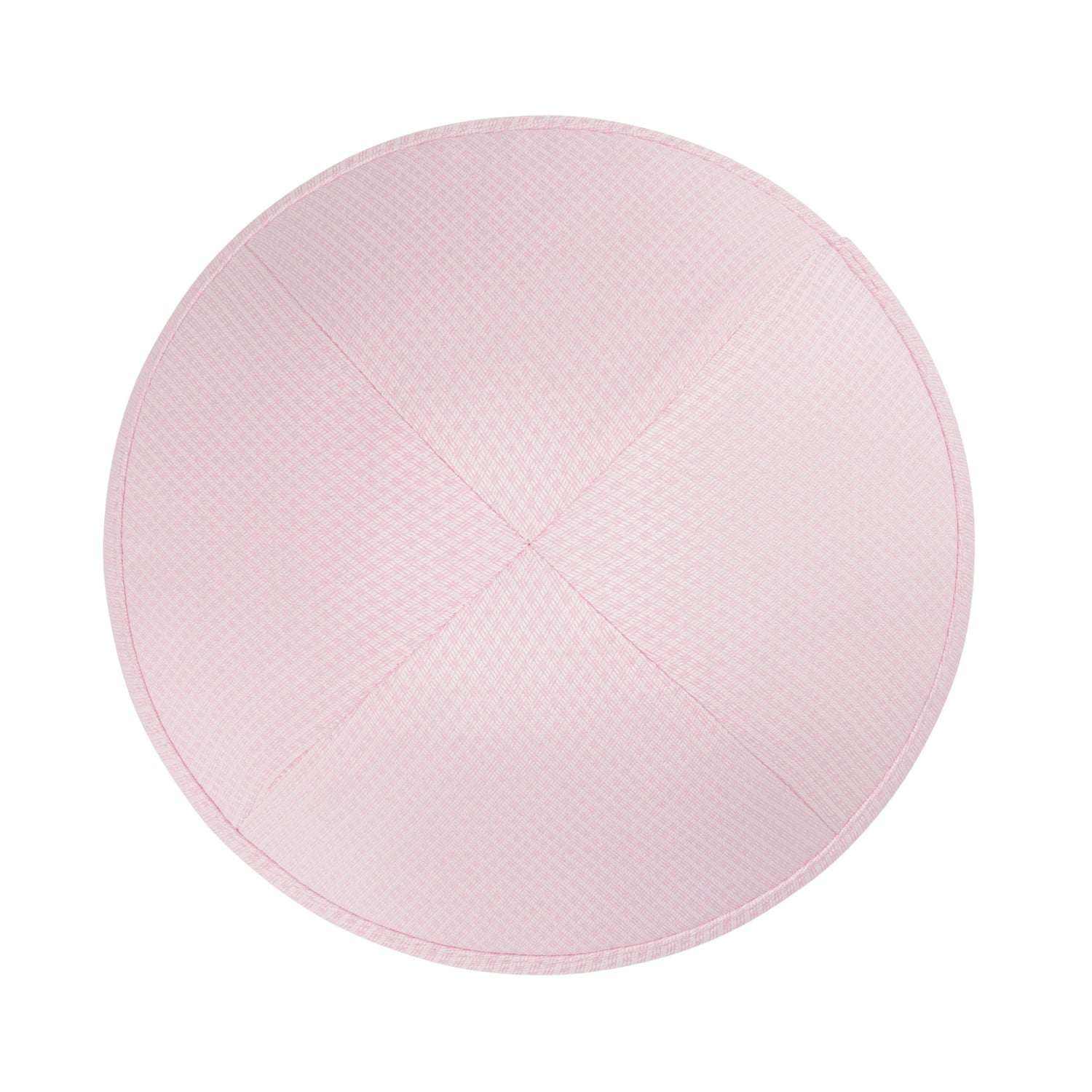 Pink Yarmulka Kippah - side view showing six-panel design