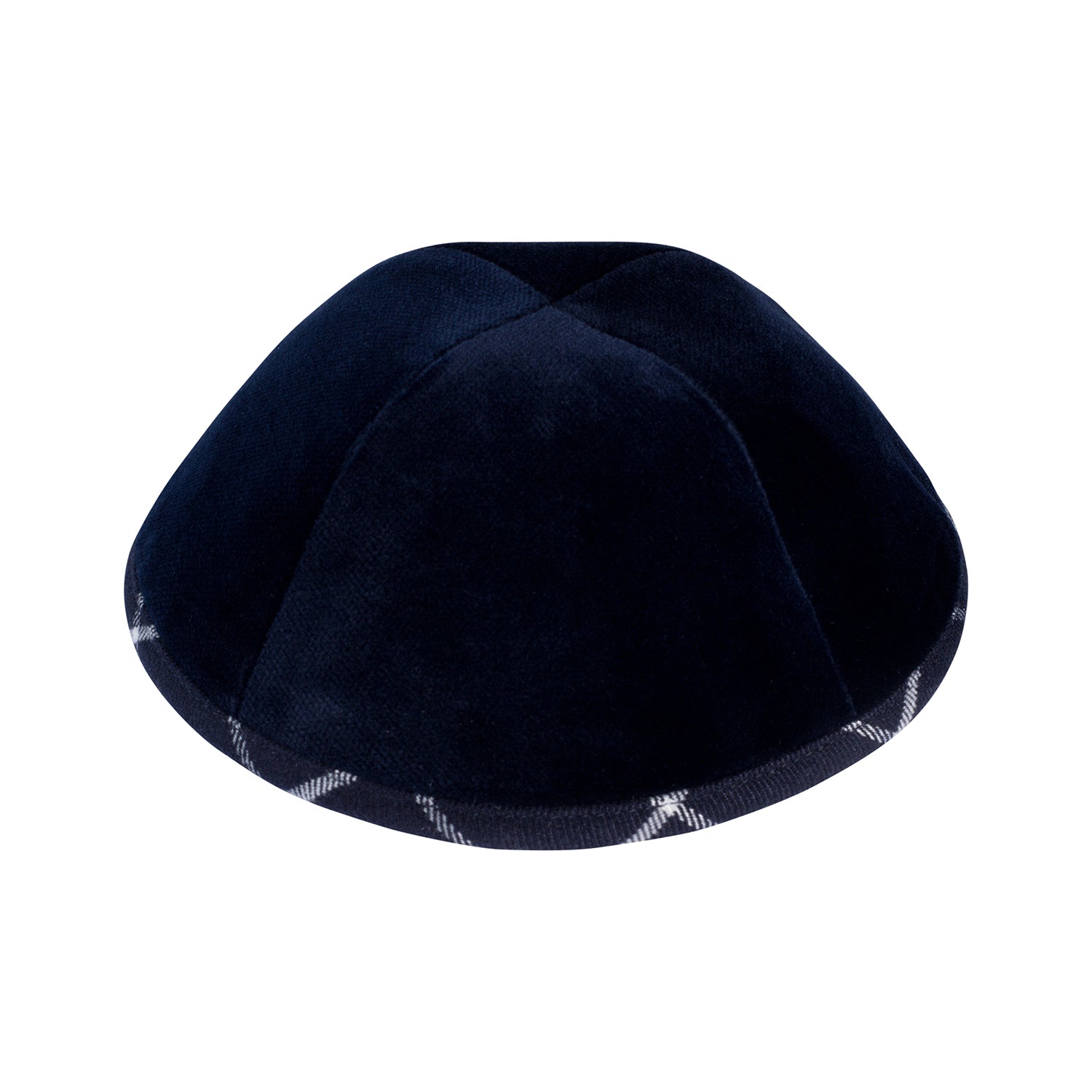 Navy Velvet Kippah for Bar Mitzvah - iKippah by Judaica Square