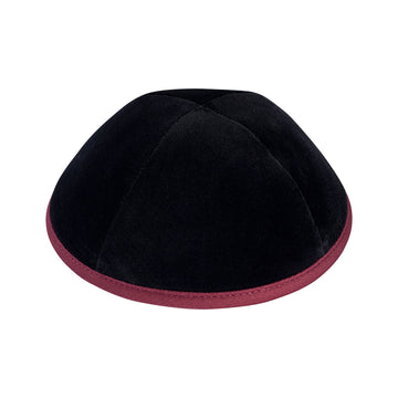 Burgundy Velvet Kippah for Bar Mitzvah - iKippah by Judaica Square