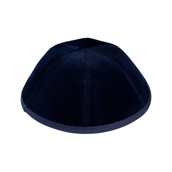 Navy Velvet Kippah for Bar Mitzvah - iKippah by Judaica Square