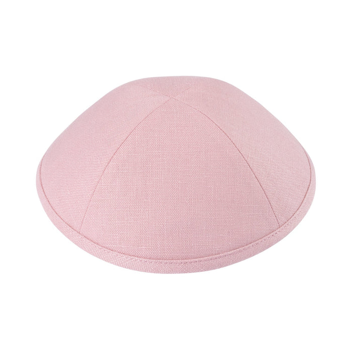 Pink Linen Kippah - iKippah by Judaica Square
