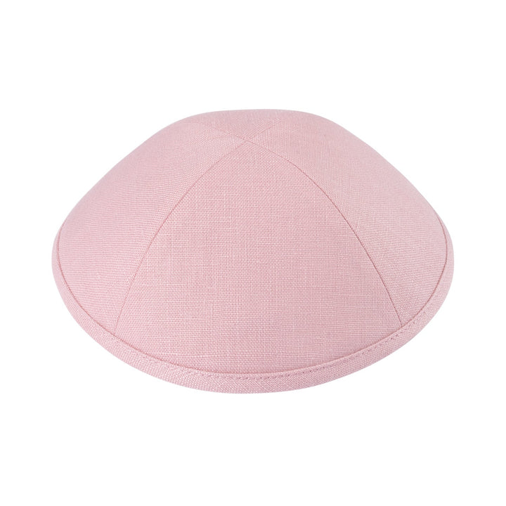 Rose Pink Linen Kippah / Yarmulke
