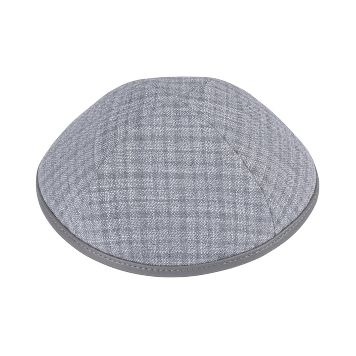 Gray Leather Kippah