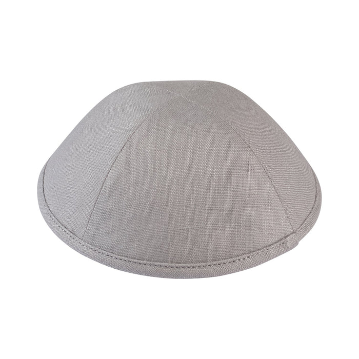 Gray Linen Kippah - iKippah by Judaica Square