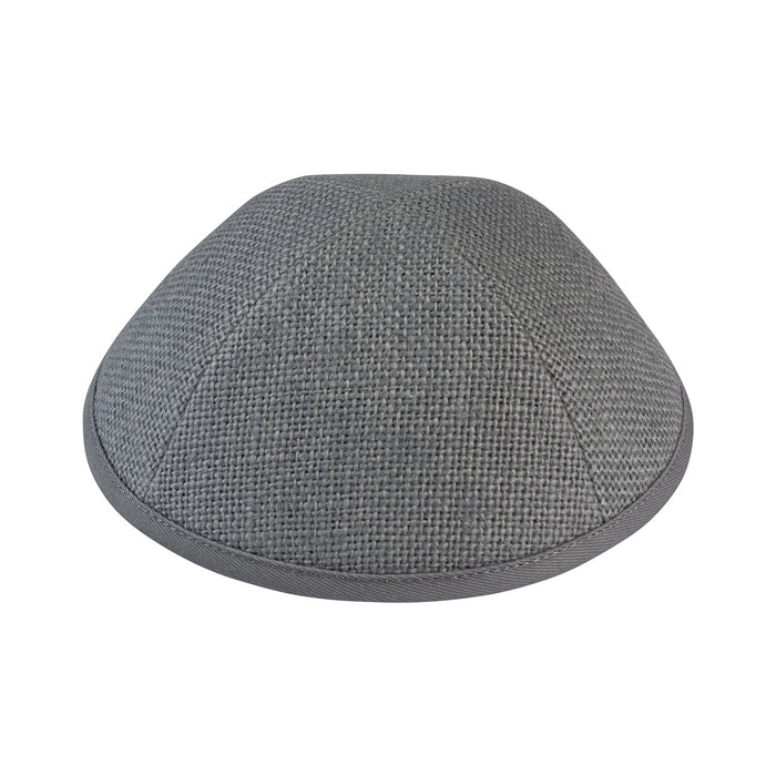 Gray Burlap Kippah - iKippah by Judaica Square
