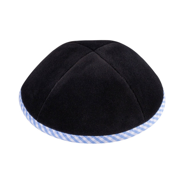 Black Velvet Kippah for Bar Mitzvah - iKippah by Judaica Square