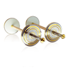 Modern Torah rollers with decorative handles, design AF-4