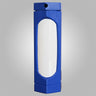 Blue KosherLamp MAX Shabbos lamp with its twist shade