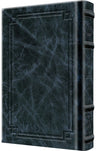 Signature Leather Large Type Tehillim Navy Full Size — Tehillim signature leather | Judaica Square Lakewood