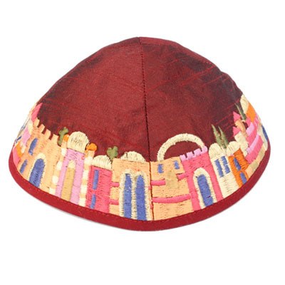 Jerusalem Embroidered Kippah-Kippah
