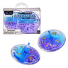 Rite Lite Set of 2 Lava Dreidel, Blue and Purple, Gold Glitter
