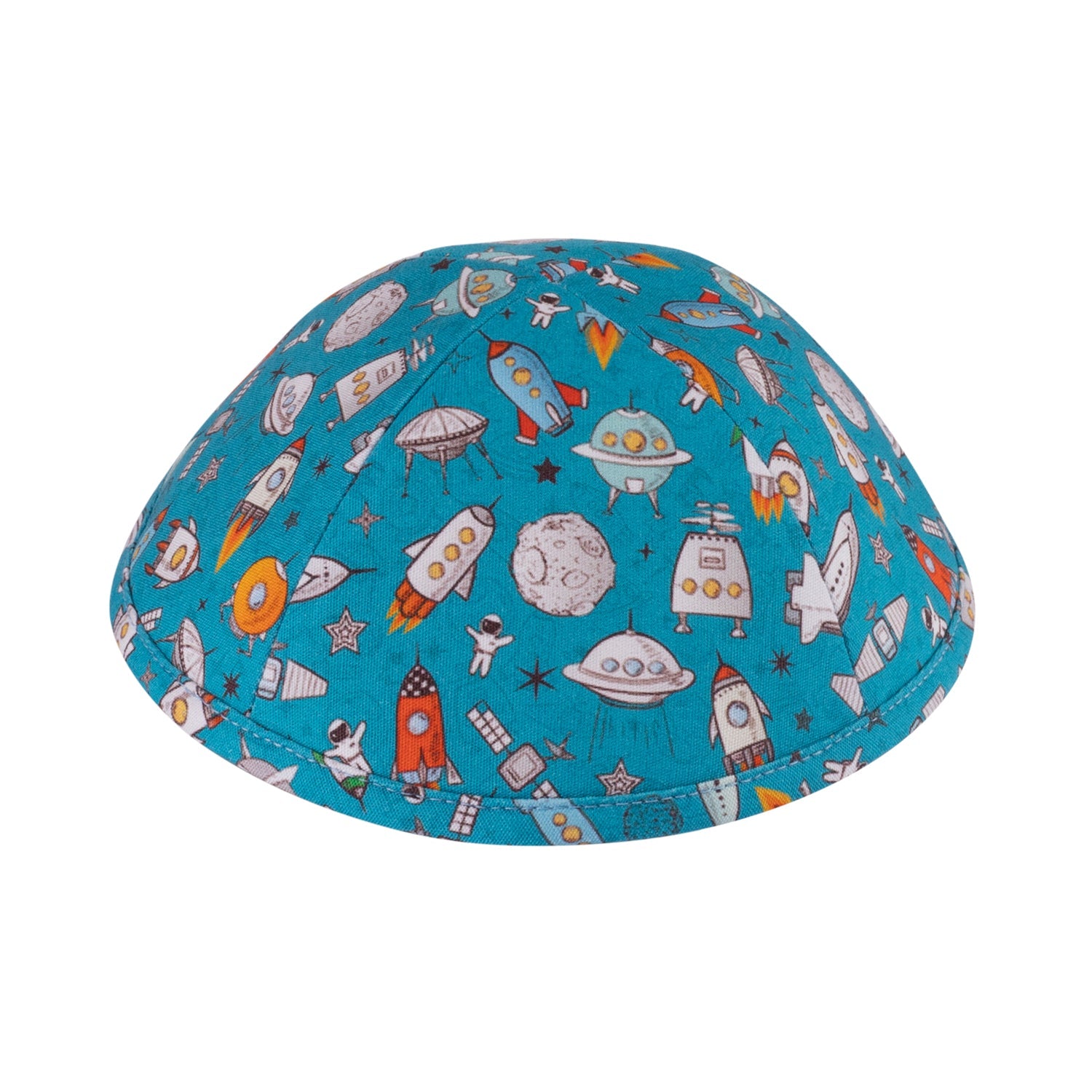 Yarmulka Kippah - side view showing six-panel design