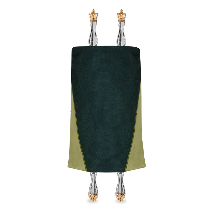 Leather Torah Mantle - style #342 - Green