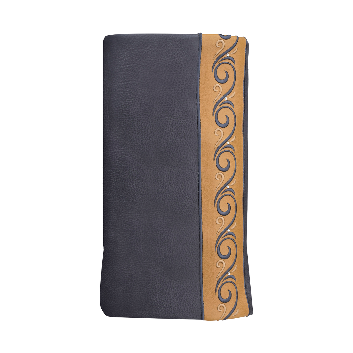Leather Torah Mantle, style 354, Grey — front view