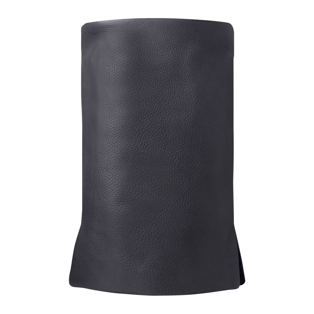 Leather Torah Mantle, style 359, Grey and Tan — back view