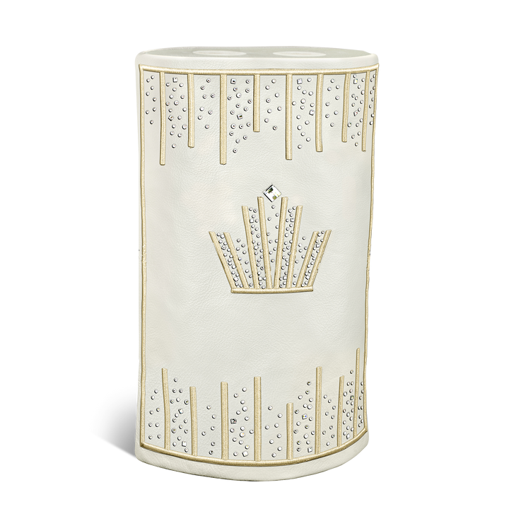 Leather Torah Mantle - style #450 - White