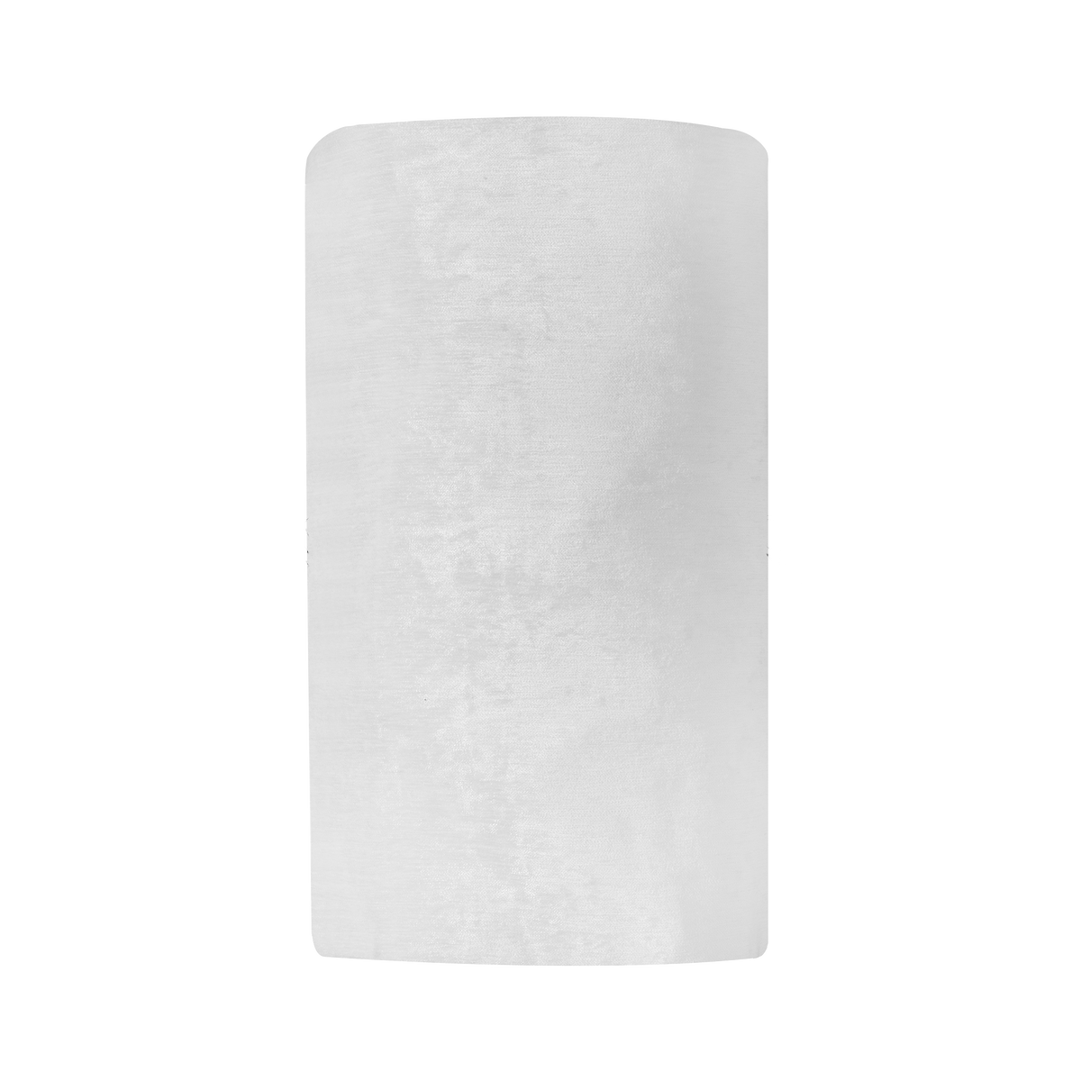 Leather & Velvet Torah Mantle, style 323, White — back view