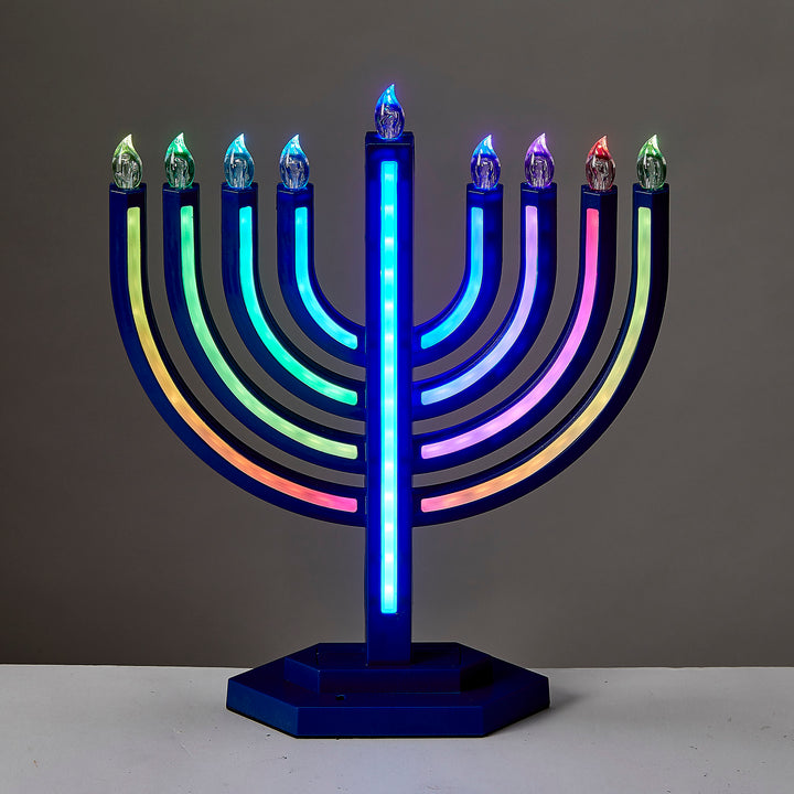 Rite Lite Colorwave LED Menorah With Color Changing Lights, 11 x 13 Inch