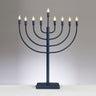 Rite Lite LED Traditional Metal Electric Navy Menorah, 23 Inch High