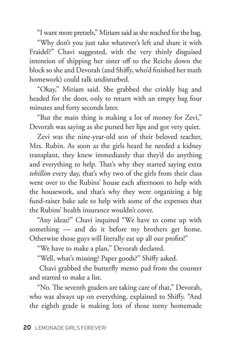 Lemonade Girls Forever!: NOT AVAILABLE — Menucha Publishers | Judaica Square Lakewood